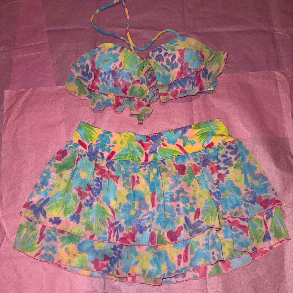 *3 for $5* Colorful Push-up Bikini 2 piece Set: top and skirt cover, NO BOTTOMS